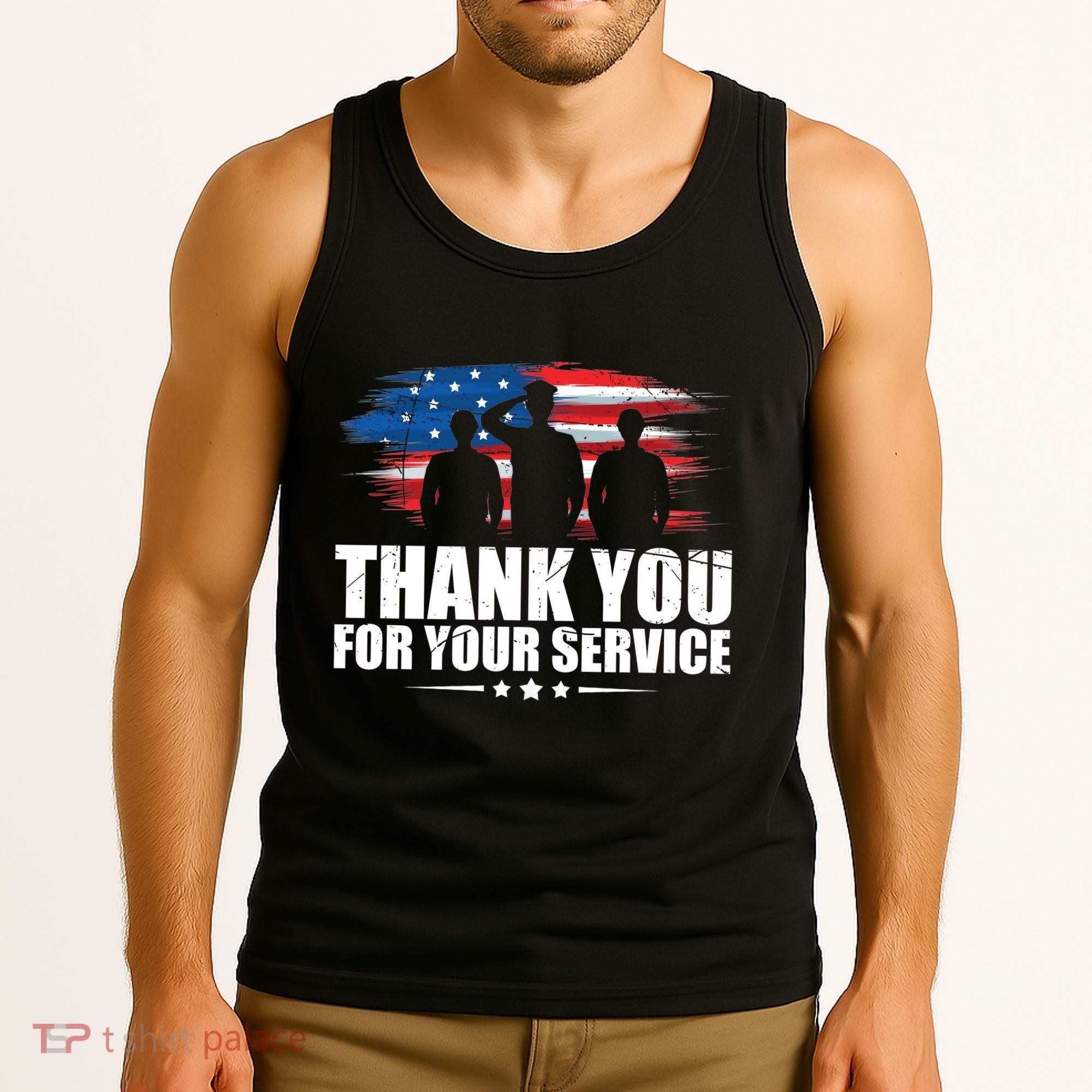 Thank You For Your Service Veteran Day Gift Tank Top