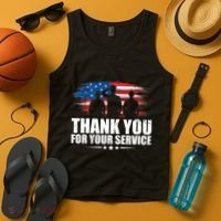 Thank You For Your Service Veteran Day Gift Tank Top thumb 4