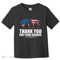 Thank You For Your Service Veteran Day Gift Toddler T-Shirt thumb 0
