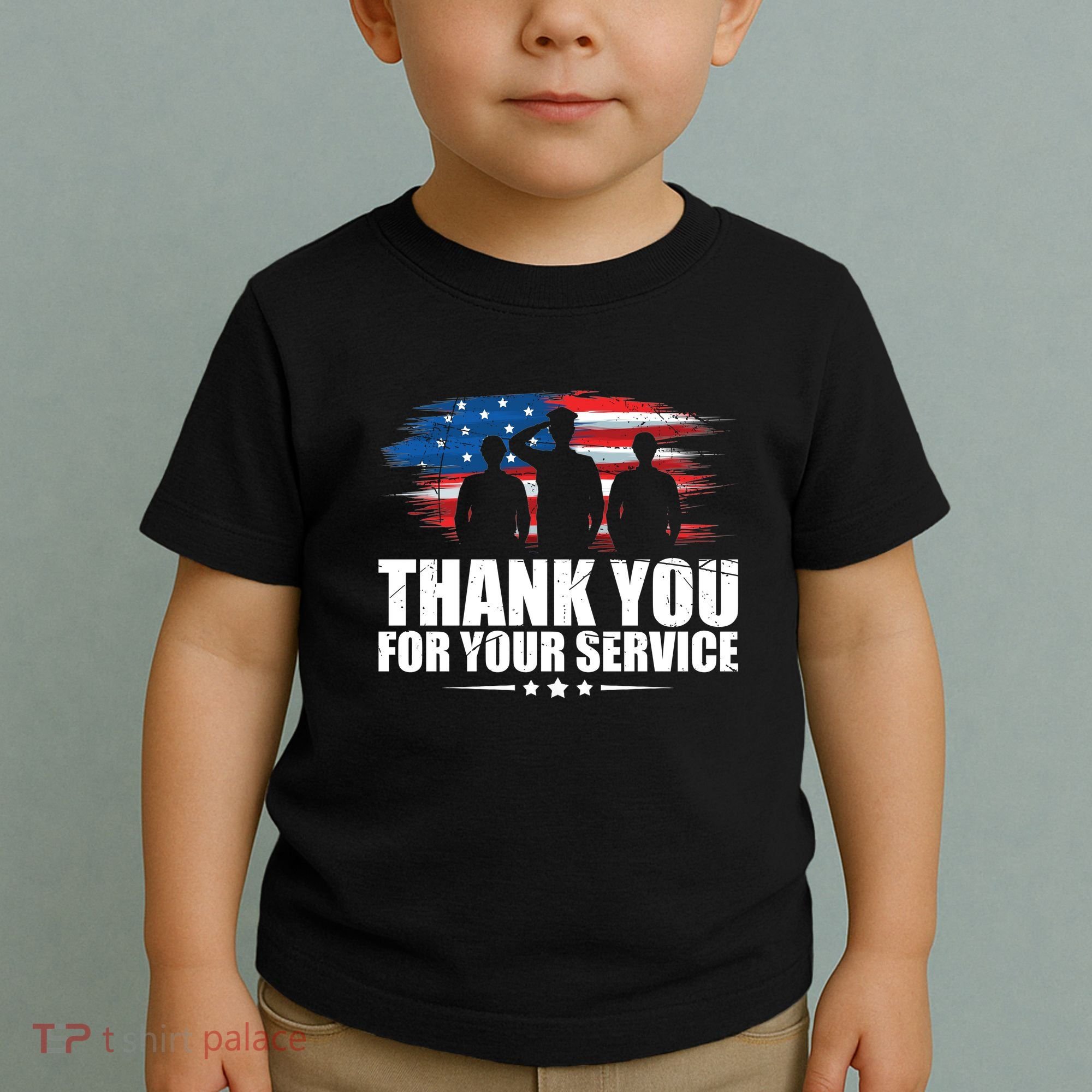Thank You For Your Service Veteran Day Gift Toddler T-Shirt