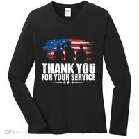 Thank You For Your Service Veteran Day Gift Women's Long Sleeve Shirt thumb 0