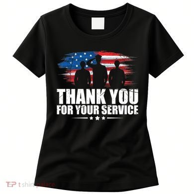 Thank You For Your Service Veteran Day Gift Women's T-Shirt