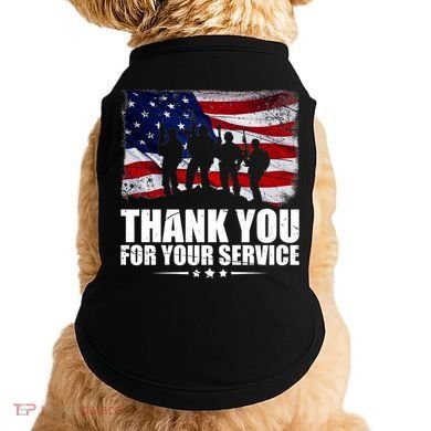 Thank You For Your Service Veteran Day Gift Doggie Tank