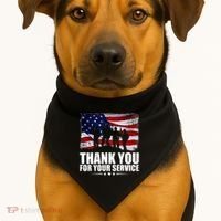 Thank You For Your Service Veteran Day Gift USA-Made Doggie Bandana thumb 1