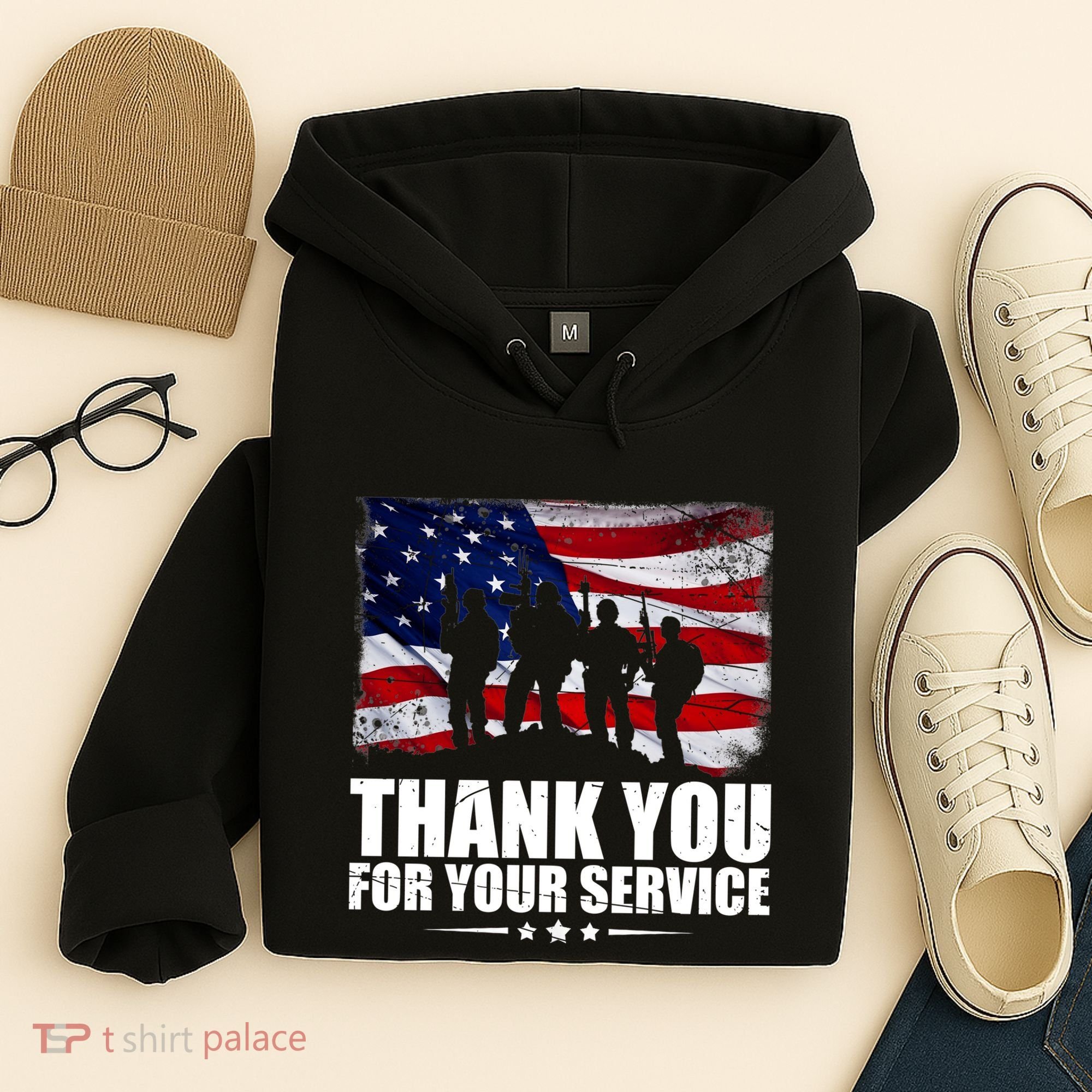 Thank You For Your Service Veteran Day Gift Hoodie