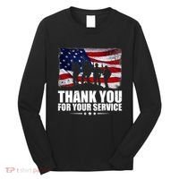 Thank You For Your Service Veteran Day Gift Long Sleeve Shirt thumb 0