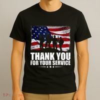 Thank You For Your Service Veteran Day Gift T-Shirt thumb 3