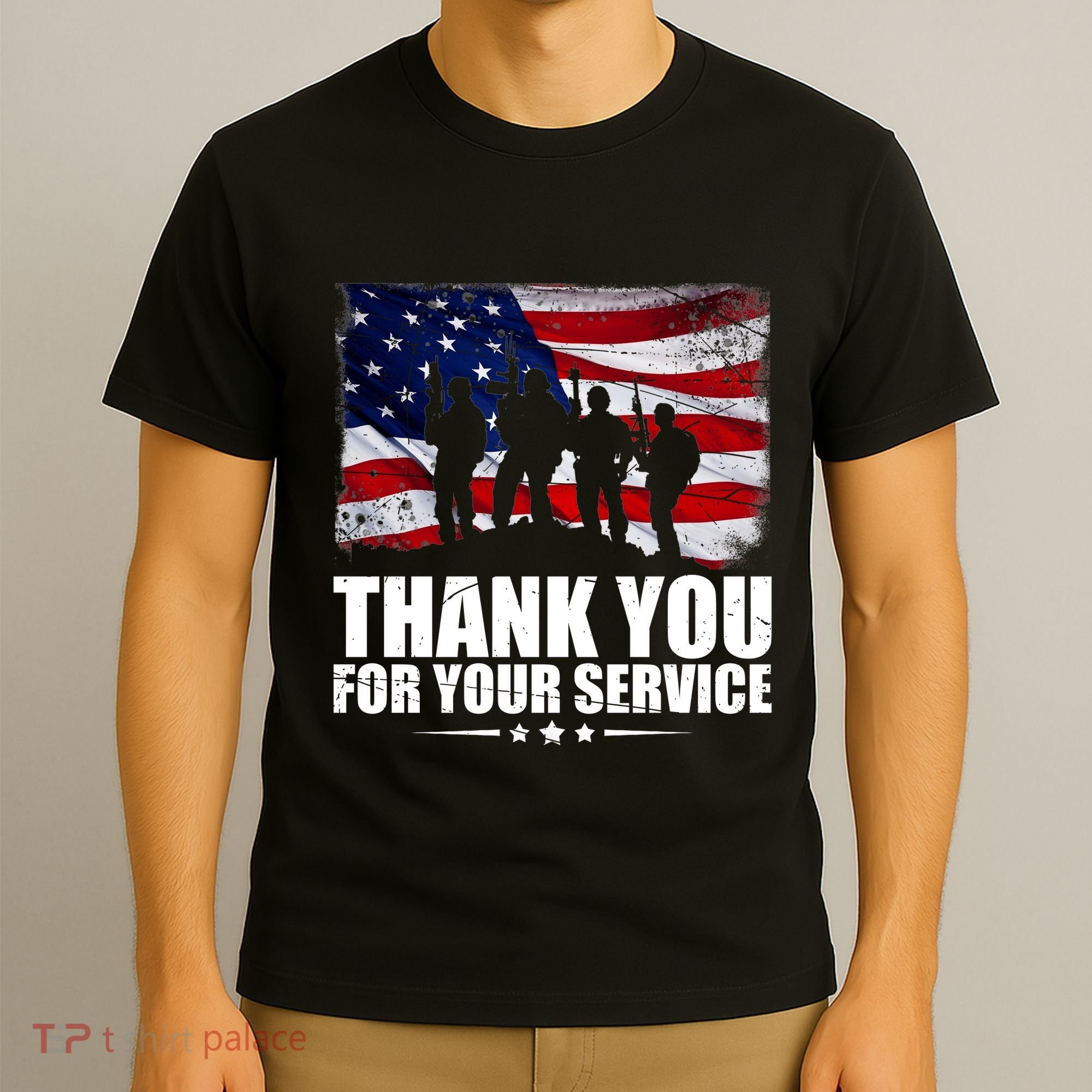 Thank You For Your Service Veteran Day Gift T-Shirt
