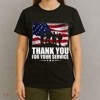 Thank You For Your Service Veteran Day Gift T-Shirt thumb 4