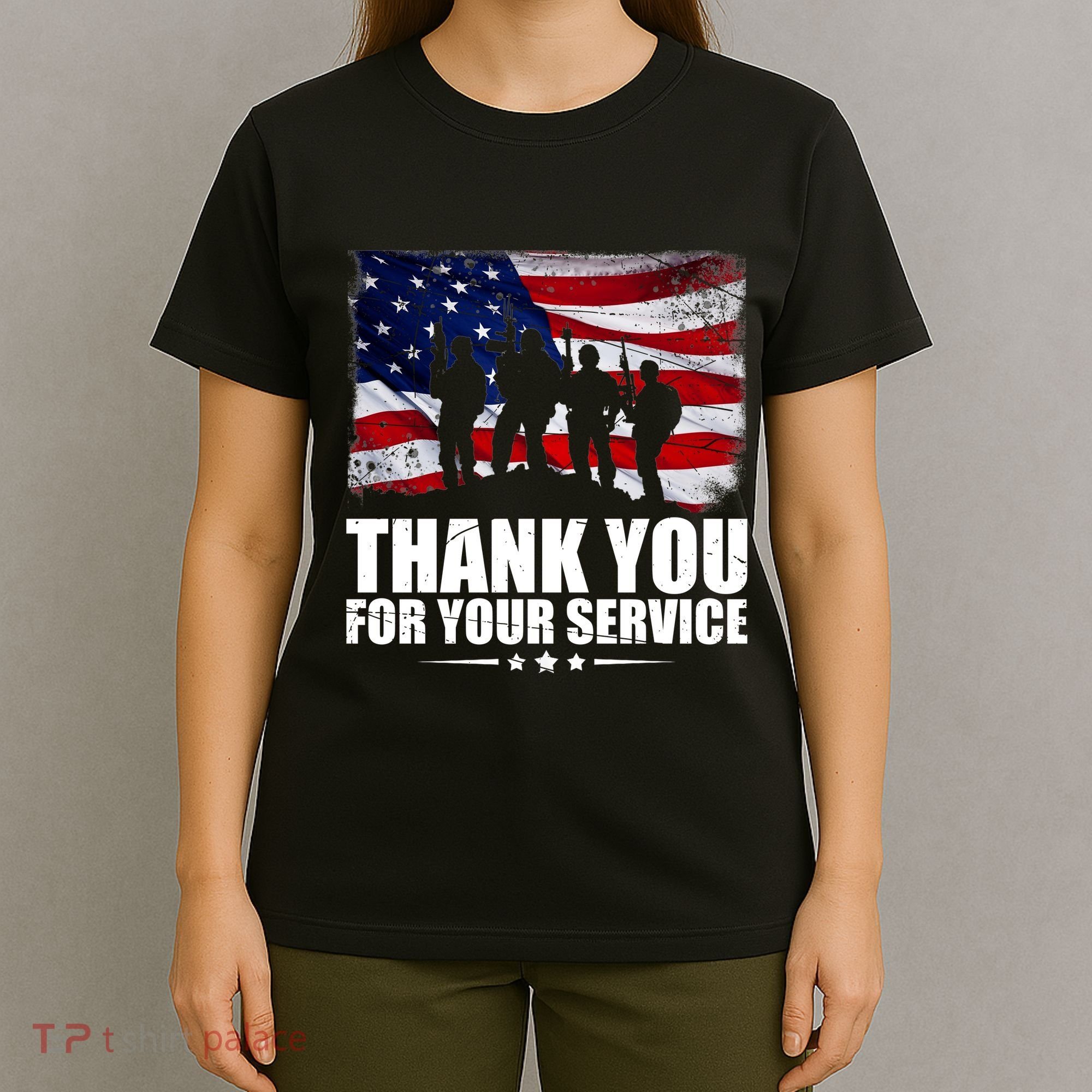 Thank You For Your Service Veteran Day Gift T-Shirt