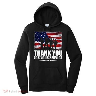 Thank You For Your Service Veteran Day Gift Women's Hoodie