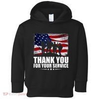 Thank You For Your Service Veteran Day Gift Toddler Hoodie thumb 0