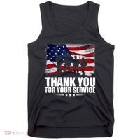 Thank You For Your Service Veteran Day Gift Tank Top thumb 0