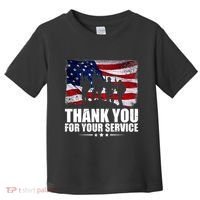 Thank You For Your Service Veteran Day Gift Toddler T-Shirt thumb 0