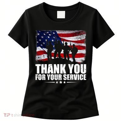 Thank You For Your Service Veteran Day Gift Women's T-Shirt