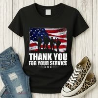 Thank You For Your Service Veteran Day Gift Women's T-Shirt thumb 3