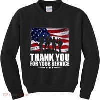Thank You For Your Service Veteran Day Gift Kids Sweatshirt thumb 0