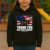 Thank You For Your Service Veteran Day Gift Kids Hoodie thumb 3