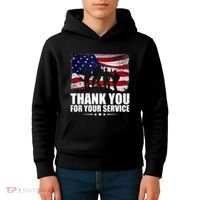 Thank You For Your Service Veteran Day Gift Kids Hoodie thumb 4