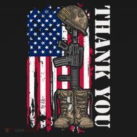 Thank You For Your Service Memorial Day USA American Flag Women's Tank Top thumb 5