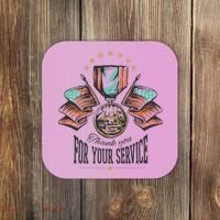 Thank You For Your Service Veteran Coaster thumb 0