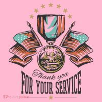 Thank You For Your Service Veteran Coaster thumb 2