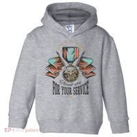 Thank You For Your Service Veteran Toddler Hoodie thumb 0