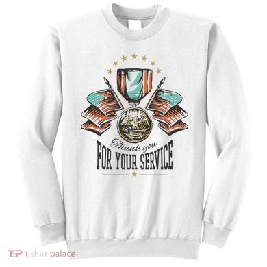 Thank You For Your Service Veteran Sweatshirt