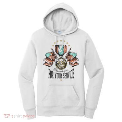 Thank You For Your Service Veteran Women's Hoodie