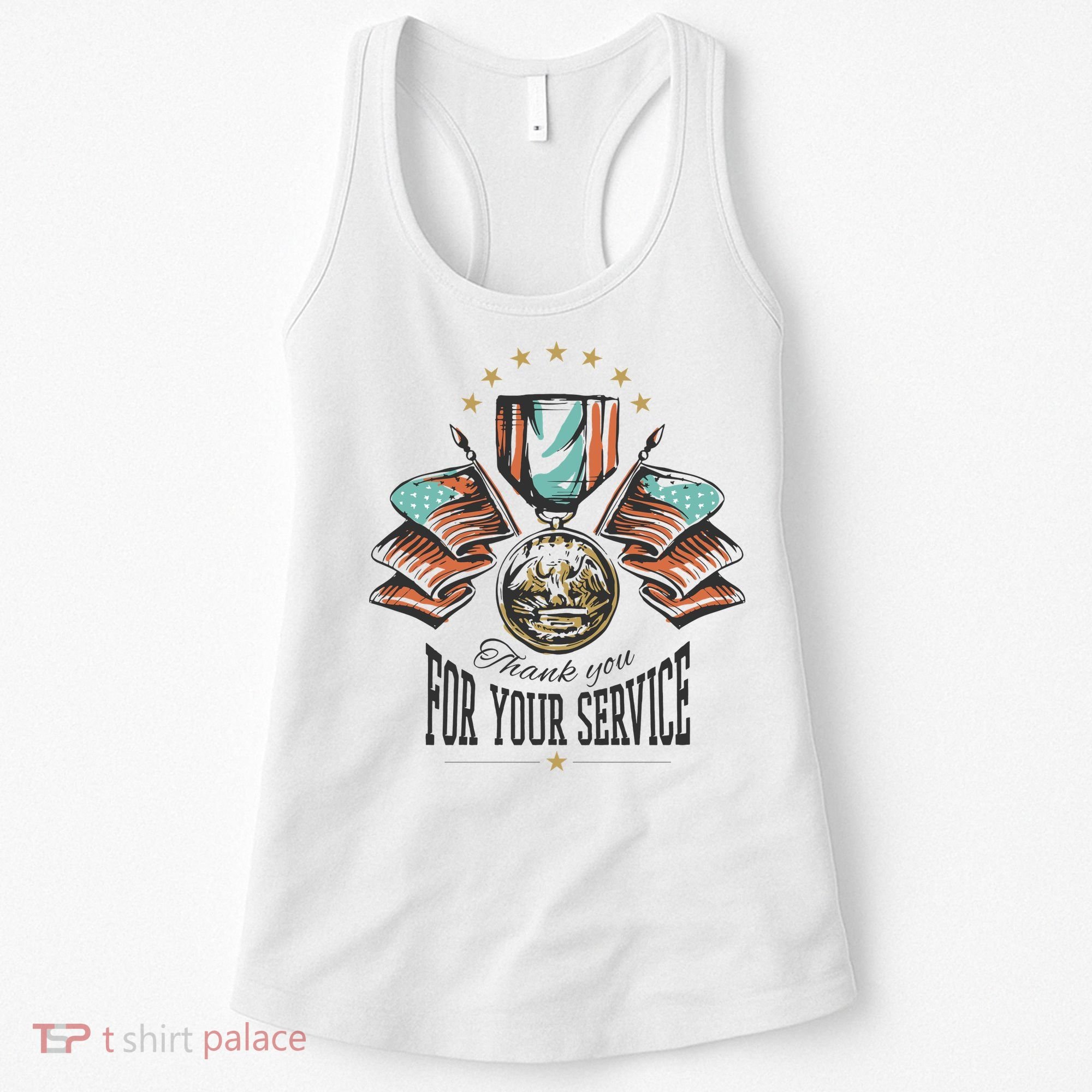 Thank You For Your Service Veteran Women's Tank Top