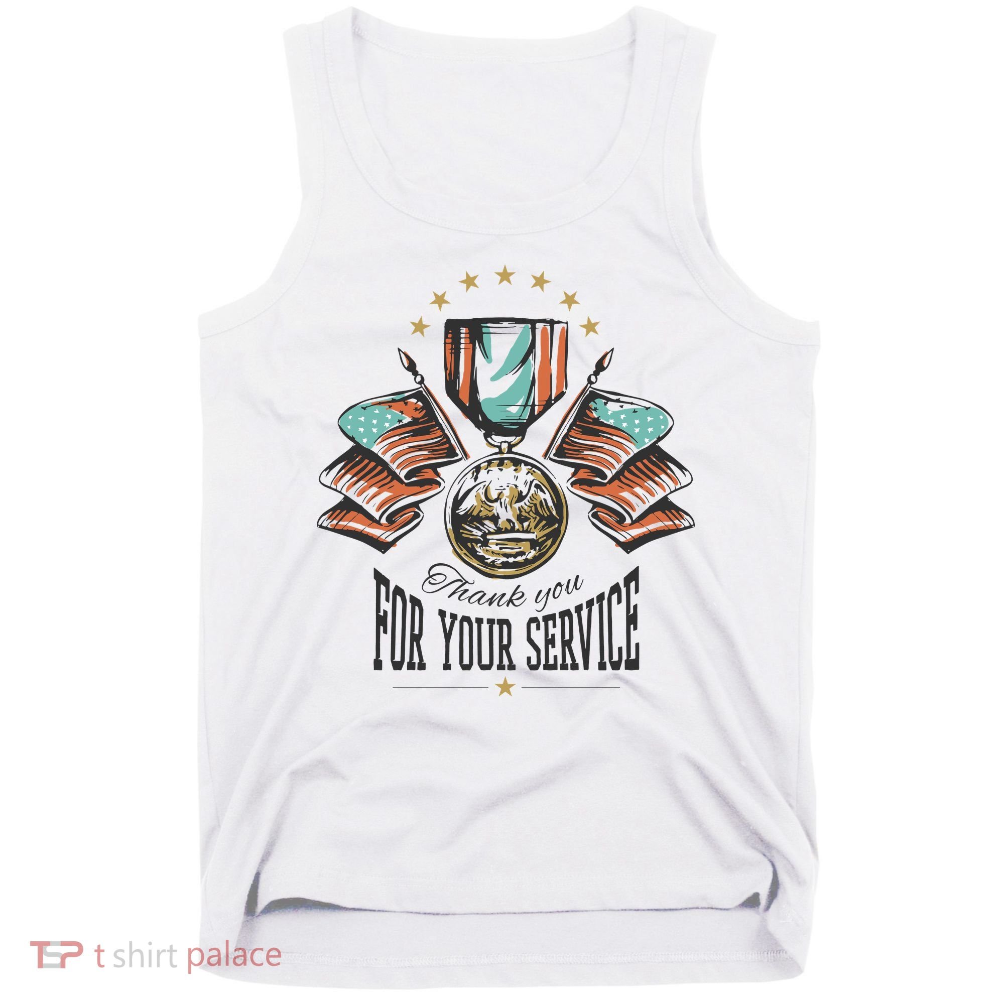 Thank You For Your Service Veteran Tank Top