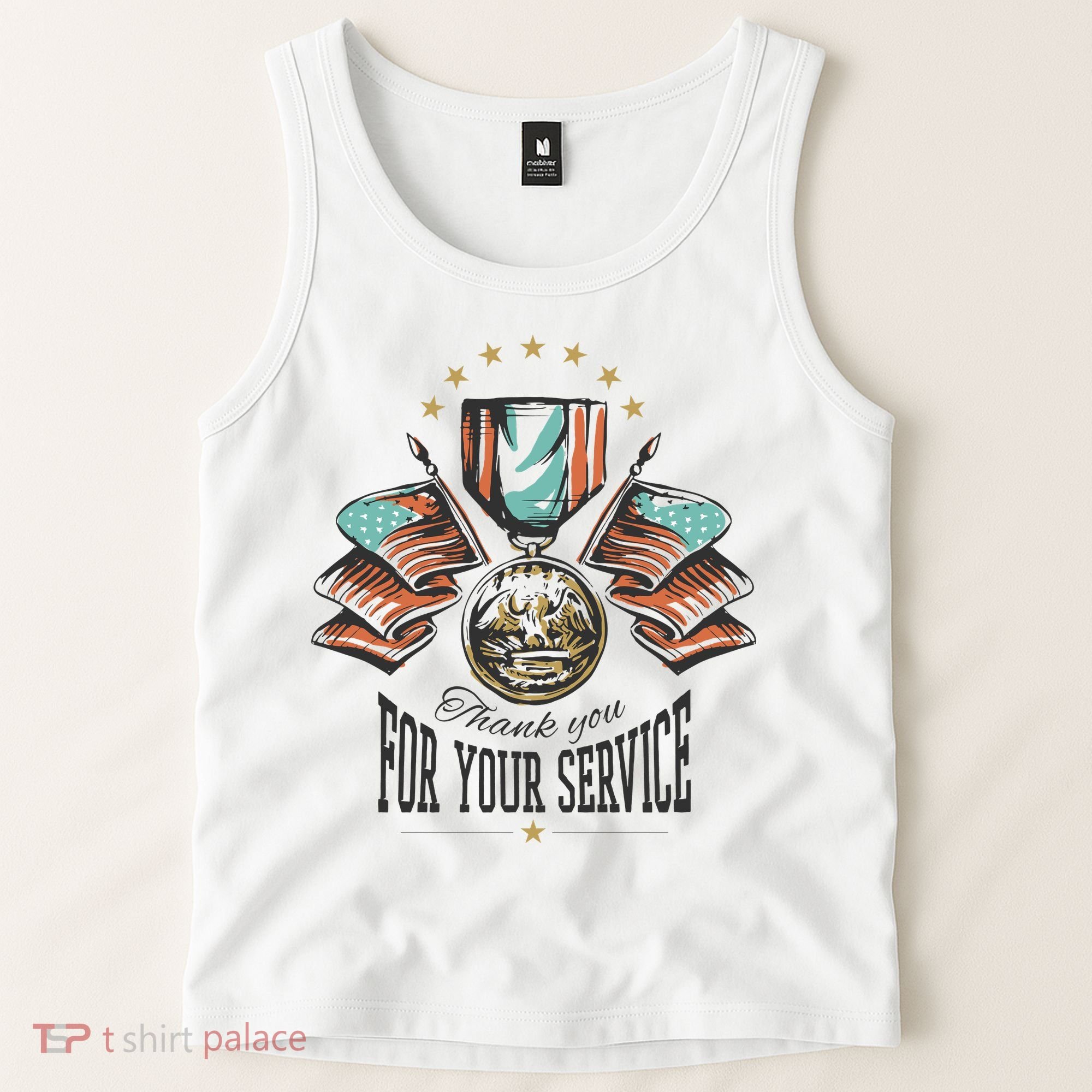 Thank You For Your Service Veteran Tank Top