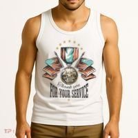 Thank You For Your Service Veteran Tank Top thumb 3