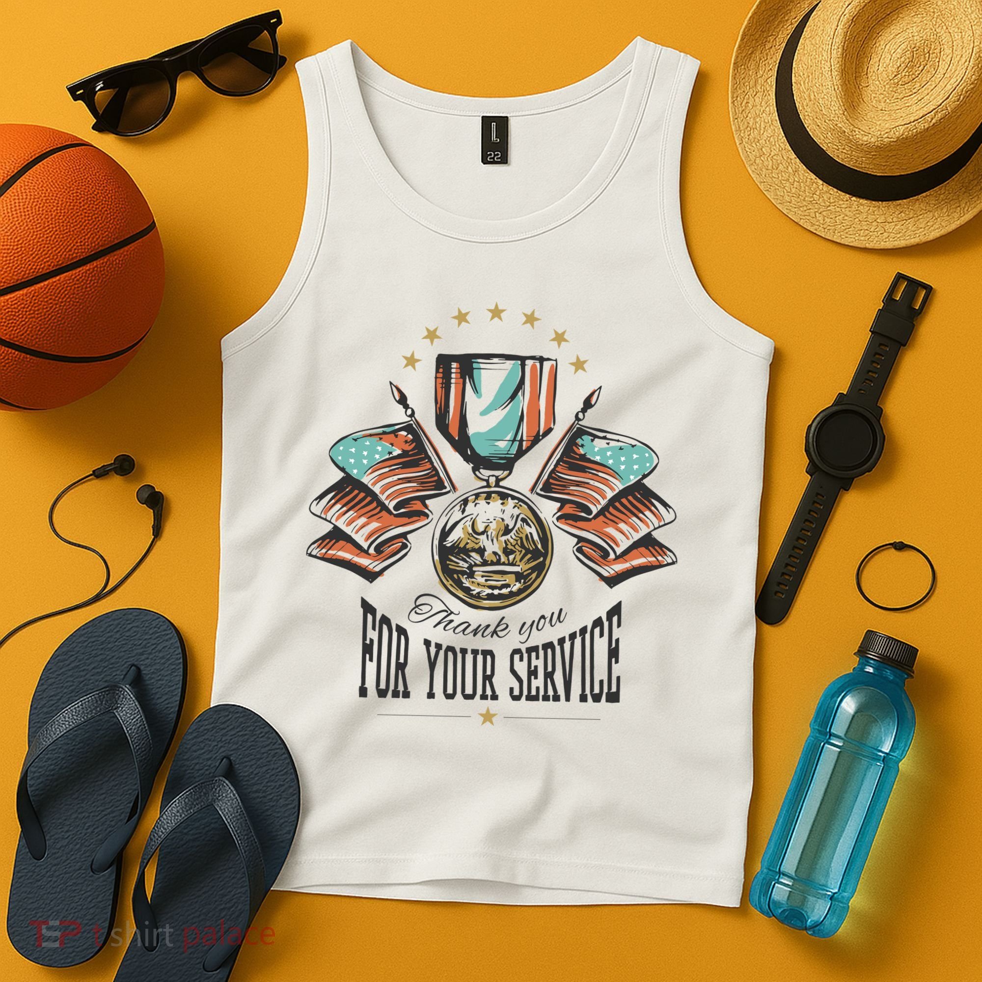 Thank You For Your Service Veteran Tank Top