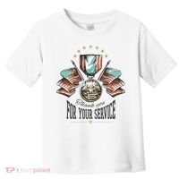 Thank You For Your Service Veteran Toddler T-Shirt thumb 0