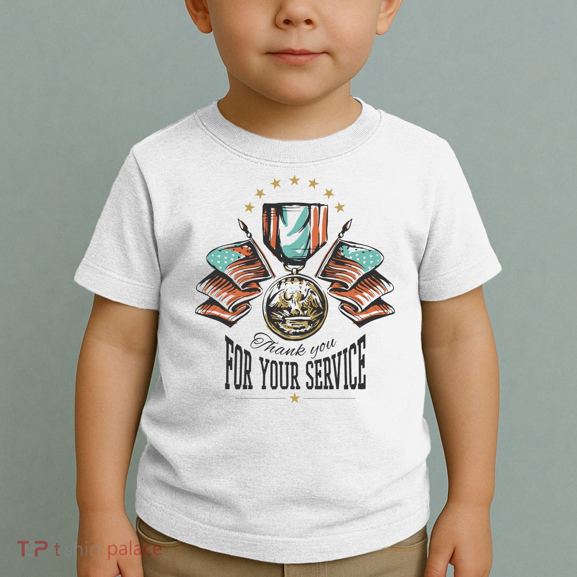 Thank You For Your Service Veteran Toddler T-Shirt