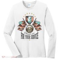 Thank You For Your Service Veteran Women's Long Sleeve Shirt thumb 0