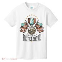 Thank You For Your Service Veteran Kids T-Shirt thumb 0