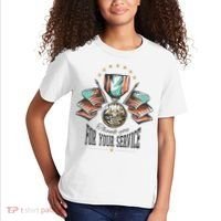 Thank You For Your Service Veteran Kids T-Shirt thumb 2