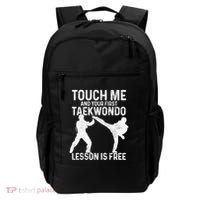 Taekwondo Your First Lesson Is Free Funny Martial Artist Gift Backpack thumb 0