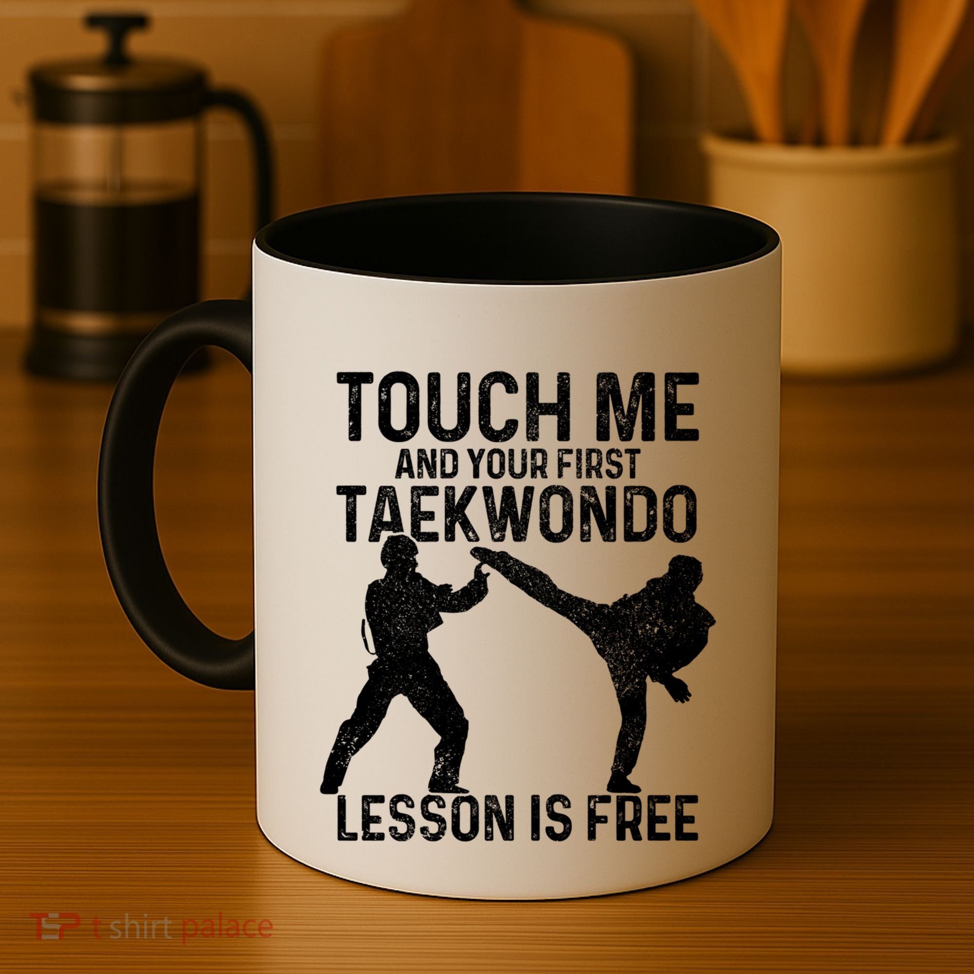 Taekwondo Your First Lesson Is Free Funny Martial Artist Gift Coffee Mug