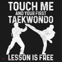 Taekwondo Your First Lesson Is Free Funny Martial Artist Gift Pajama Set thumb 2