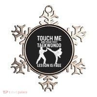 Taekwondo Your First Lesson Is Free Funny Martial Artist Gift Ornament thumb 0
