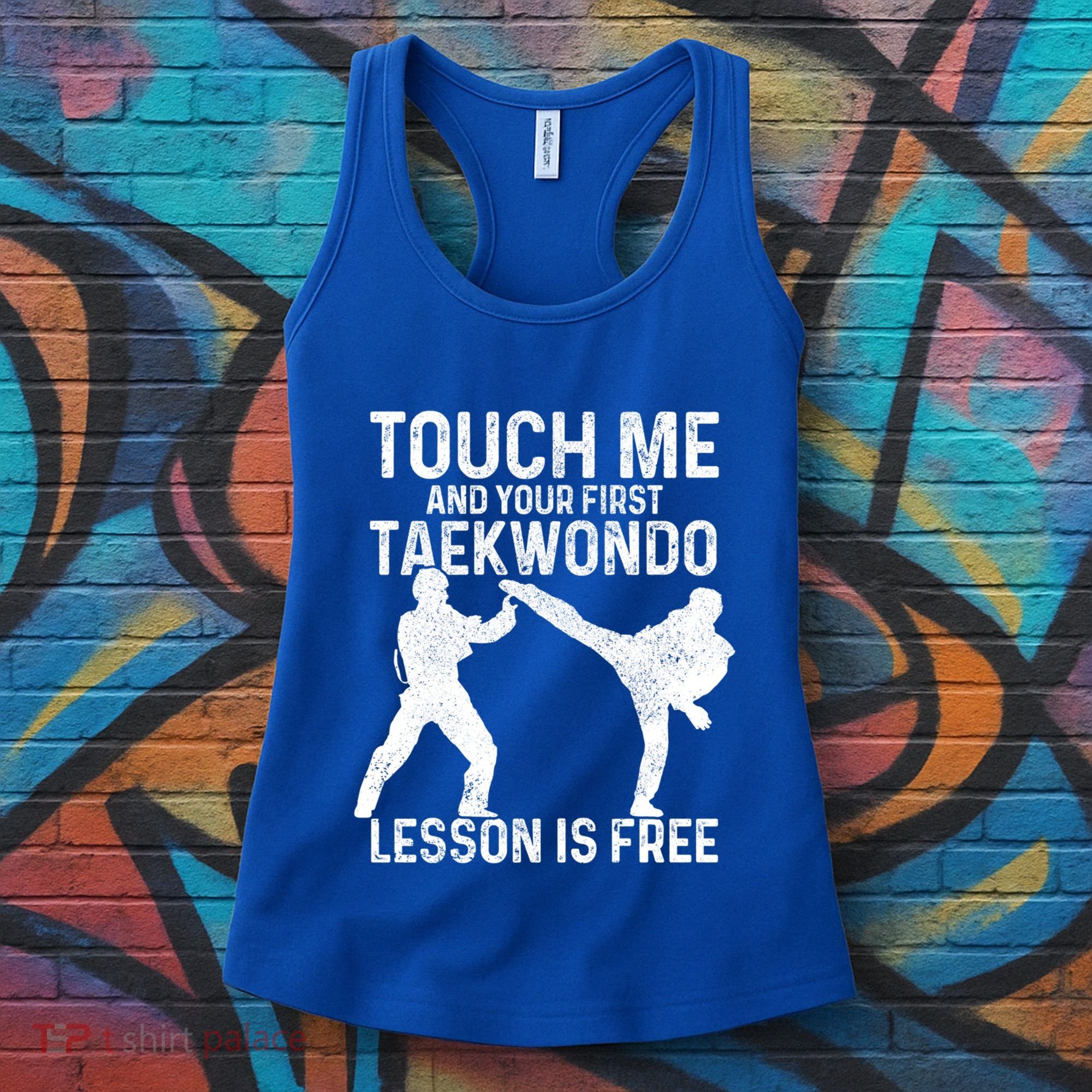 Taekwondo Your First Lesson Is Free Funny Martial Artist Gift Women's Tank Top