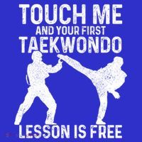 Taekwondo Your First Lesson Is Free Funny Martial Artist Gift Visor thumb 3