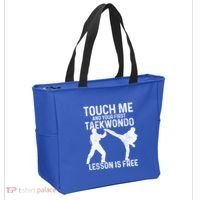 Taekwondo Your First Lesson Is Free Funny Martial Artist Gift Tote Bag thumb 2