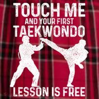 Taekwondo Your First Lesson Is Free Funny Martial Artist Gift Women's Flannel Plaid Pajama Pants thumb 2