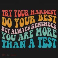 Try Your Hardest Do Your Best Teacher Te Day Backpack thumb 2
