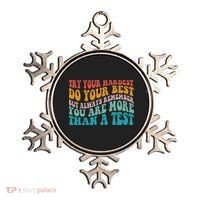 Try Your Hardest Do Your Best Teacher Te Day Ornament thumb 0