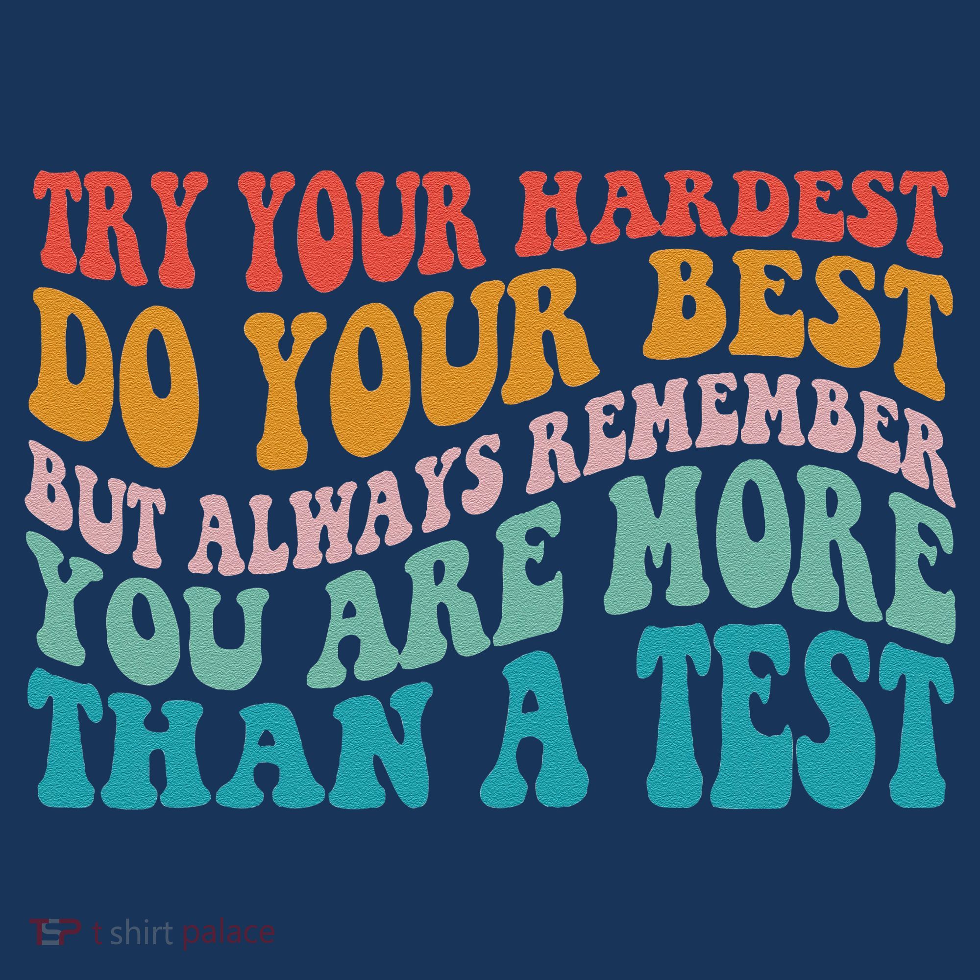 Try Your Hardest Do Your Best Teacher Te Day Long Sleeve Shirt